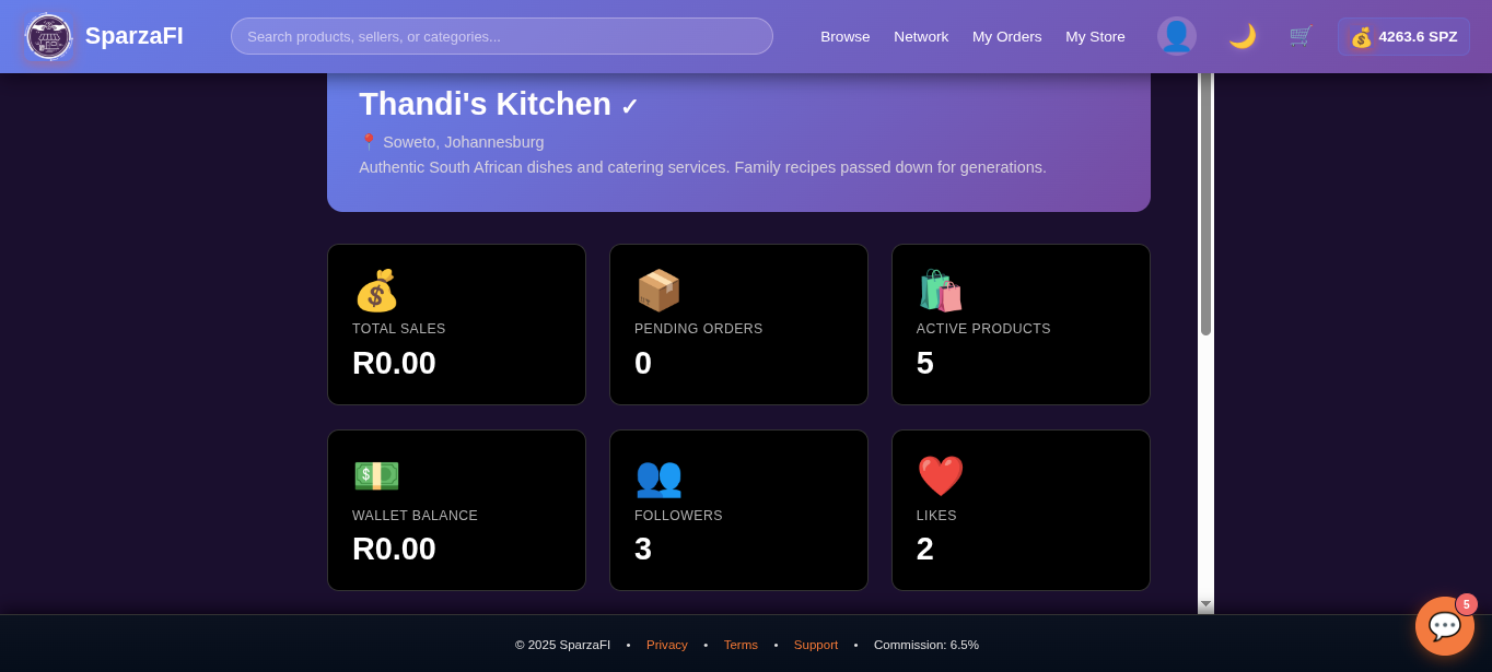 SparzaFi Platform Screenshot 15